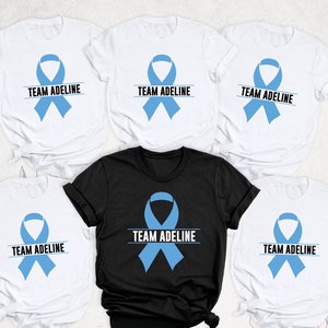 Light Blue Ribbon Shirt, Team Cancer Shirt, Prostate Cancer Shirt, Support Squad Shirt, We Wear Blue Tee, PKU Awareness Shirt, Warrior Shirt