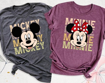 Mickey Minnie Shirts Disney Couple Shirt Matching Disneyland Tee Disneyworld Tshirt Disney Family Trip Shirt Disney Vacation Shirts