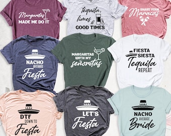 Fiesta Bachelorette Party Shirt, Final Fiesta Tshirt, Mexico Bachelorette Tees, Bachelorette Party Shirts, Fiesta Shirt, Nacho Bride Outfits