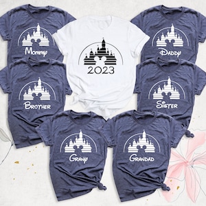 Disney Castle Family Shirt, Disney 2025 Family Trip Shirt, Disneyland Shirt, Disney Vacation Tee, Custom Disneyworld Shirt, Disney Group Tee