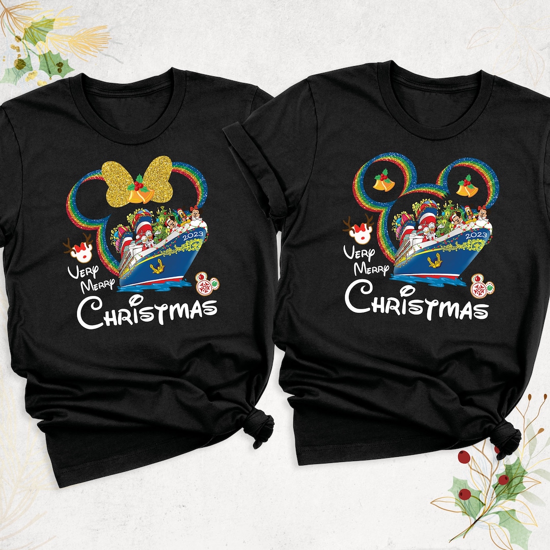 2024 Christmas Disney Shirt, Very Merry Christmas Cruise Shirts, Disney Family Vacation Shirt