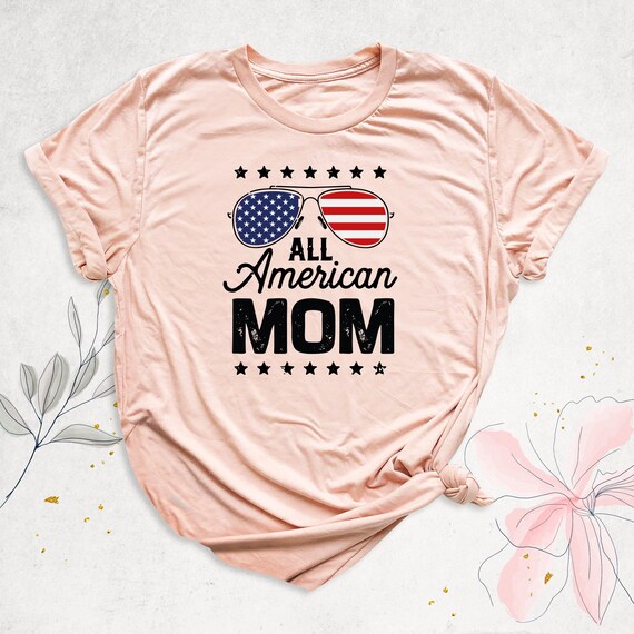 All American Mama Shirt All American Family Shirts Patriotic - Etsy
