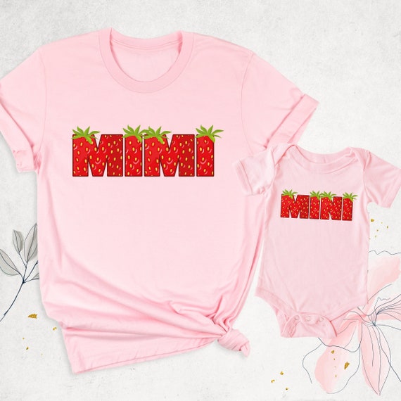 HONEY LADY BABY Tシャツ　Ｍサイズ Strawberry Mimi Mini Shirt, Mothers Day Matching Tshirt, Custom