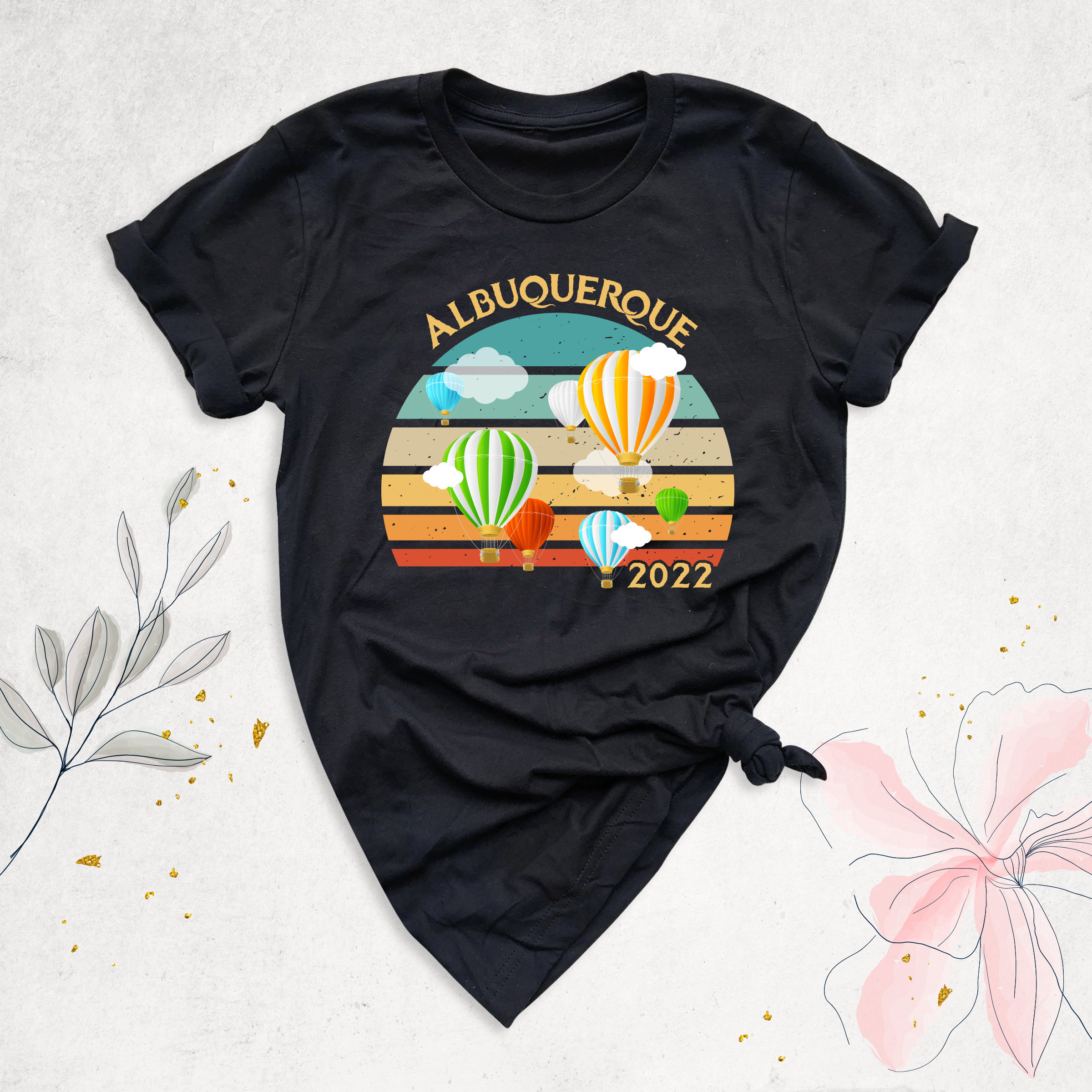 Albuquerque Balloon Festival T-shirt, Hot Air Balloon T-shirt, New 