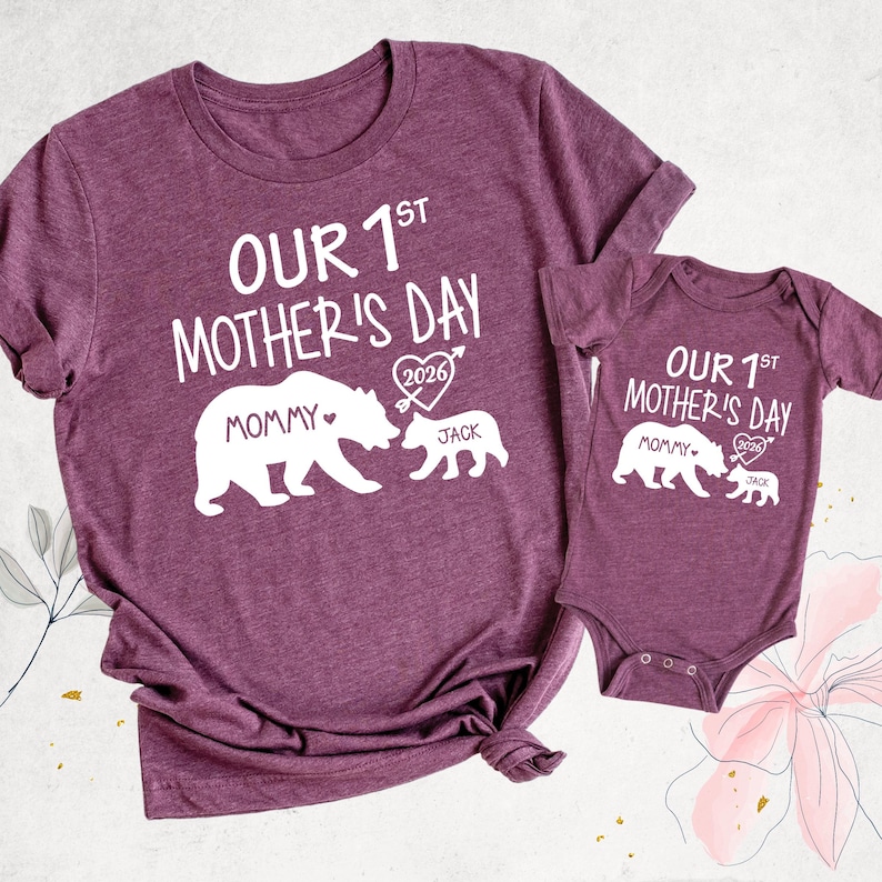 1st Mothers Day Shirt by TrendyBuddyClothing