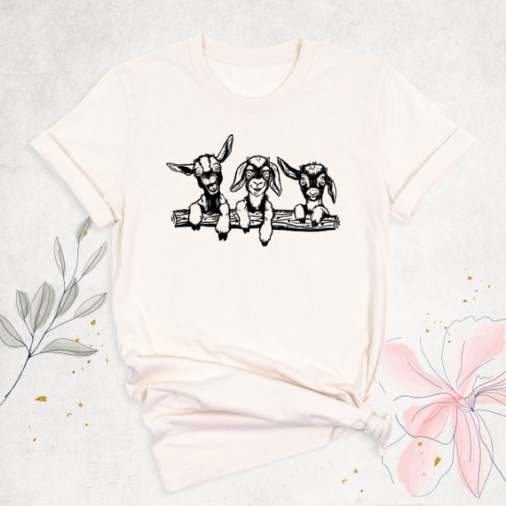Cute Goats Shirt, Farm Animal Shirt, Goat Lover Shirt, Farmer Girl Shirt, Baby Goat Shirt, Goat Farmer Shirt, Funny Goat Kid Shirt, Goat Mom