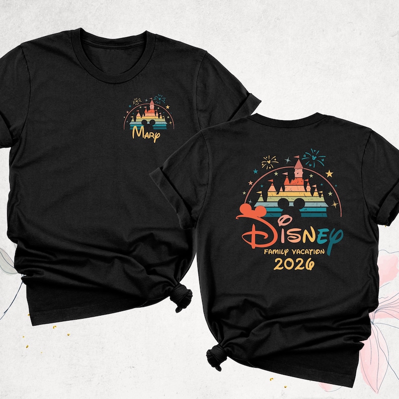 2026 Disney Family Vacation Two Sided Shirt by TrendyBuddyClothing