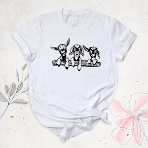 Cute Goats Shirt, Farm Animal Shirt, Goat Lover Shirt, Farmer Girl Shirt, Baby Goat Shirt, Goat Farmer Shirt, Funny Goat Kid Shirt, Goat Mom zdjęcie 2