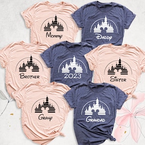 Camiseta de vacaciones familiares de Disney 2026, camisetas de Disneyworld, camiseta familiar de Disney, camiseta de viaje a Disney, camiseta personalizada de Disney, camiseta de Disneyland