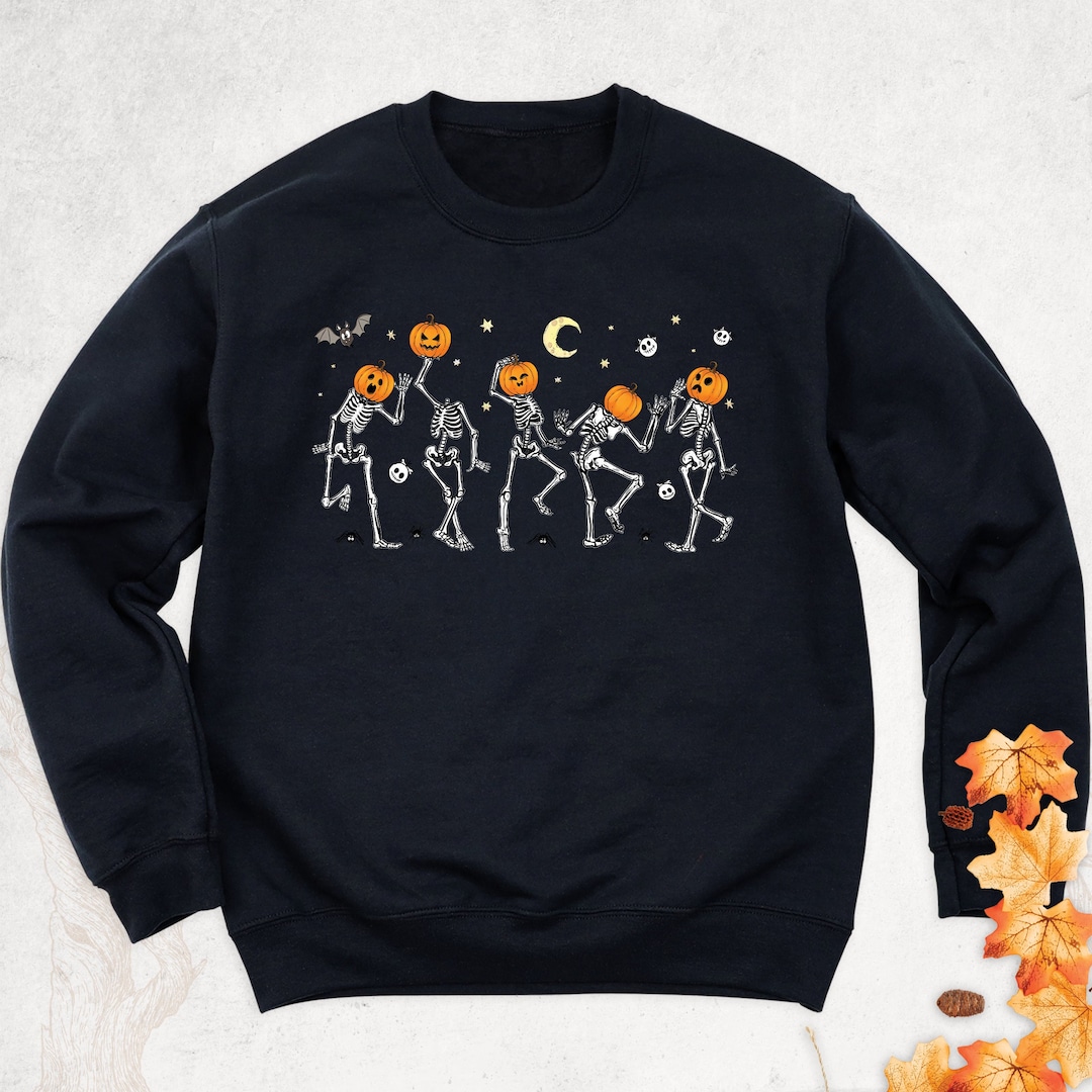 Skeleton Dancing Halloween Men's Zip Up Hoodie