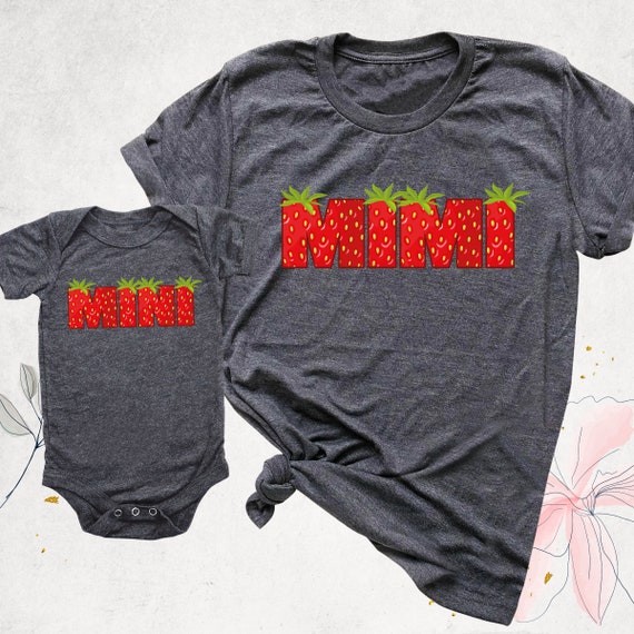 Strawberry Mimi Mini Shirt, Mothers Day Matching Tshirt, Custom