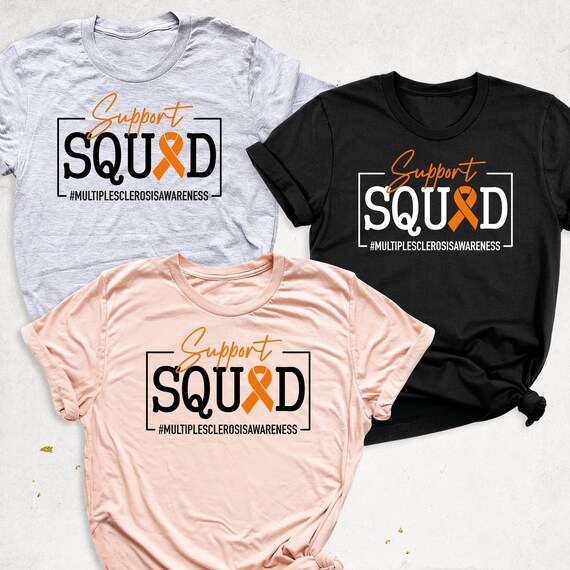 Multiple Sclerosis T-Shirt Orange Awareness Ribbon Shirt Multiple Sclerosis T-Shirt Orange Awareness Ribbon Shirt