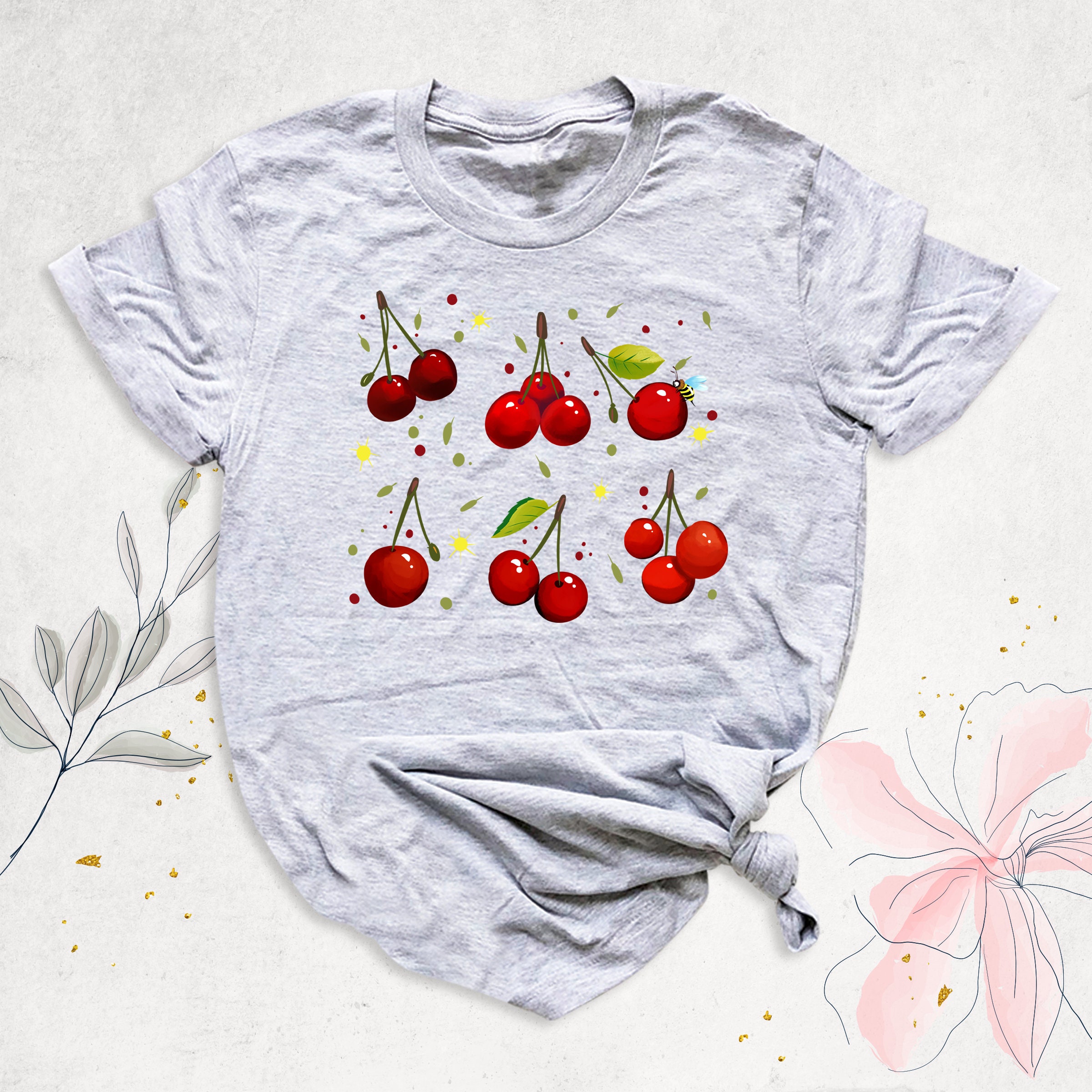 品質検査済 herlipto Classic Cherry Tee チェリー tシャツ トップス