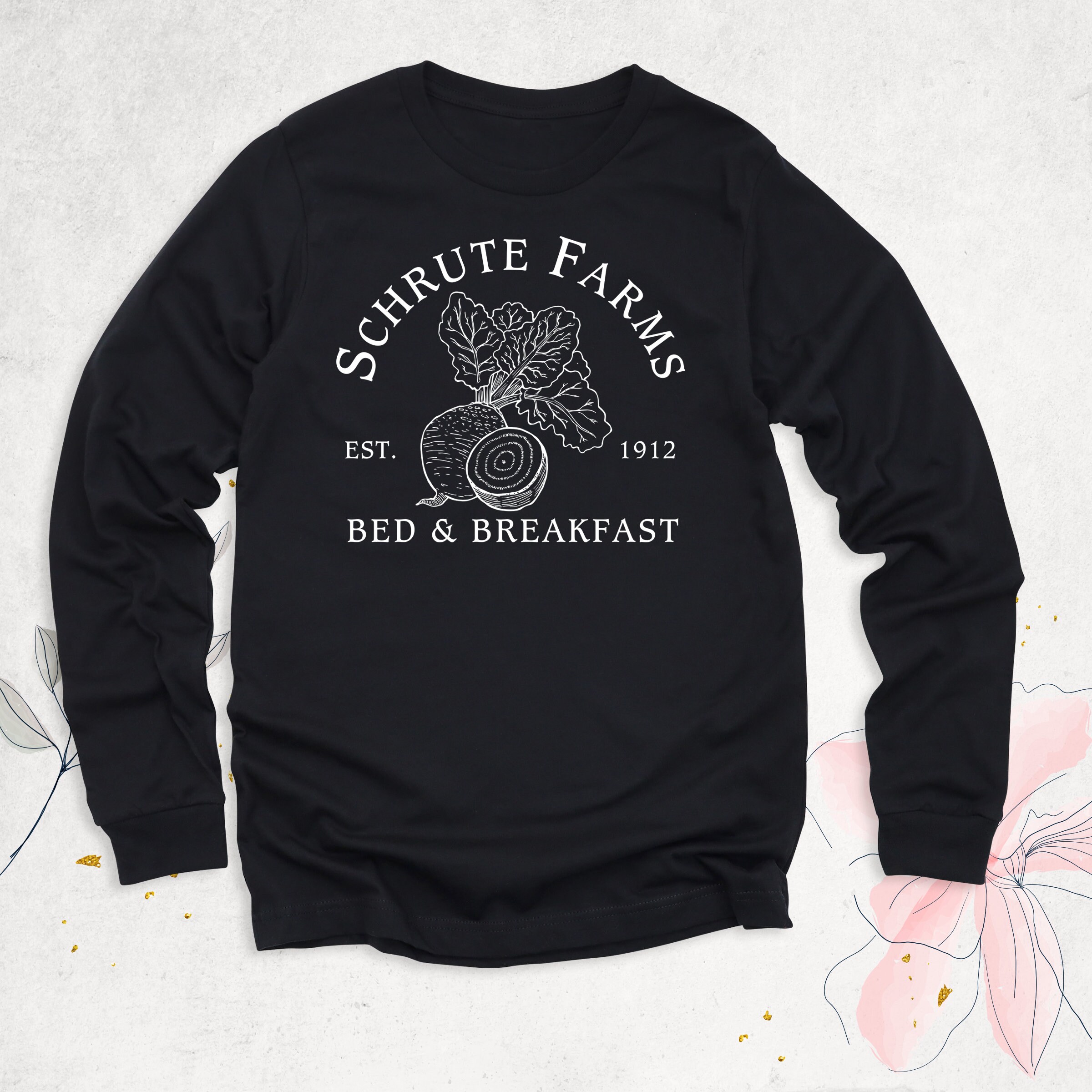 Schrute Farms Shirt In Cursive, Schrute Farms Bed And Breakfast Shirt The Office The Office Tv Show Schrute Farms Dwight Schrute By Wittedpop