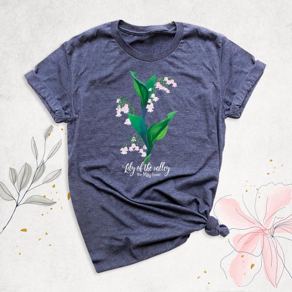 May Birth Flower Shirt, Lily Of The Valley Shirt, Birth Month Shirt, Floral Shirt, Women Birthday Shirts, Flower T-Shirt, May Birthday Shirt