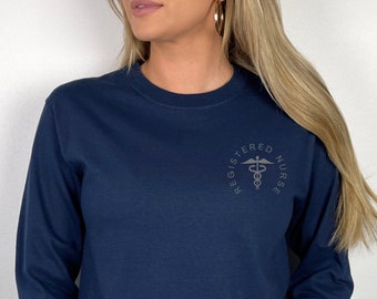 Nurse Long Sleeve, RN Graduation gift, Registered Nurse Student back to school, Nursing school essentials