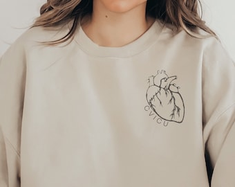 CVICU Sweatshirt; RN Sweatshirt; Krankenschwester Sweatshirt; RN-Abschluss; Eingeschriebene Krankenschwester Geschenk; Herzpfleger Shirt; minimalistisches Sweatshirt;