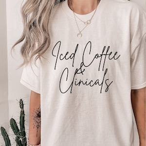 Stillschule Shirt, Eiskaffee und Klinisches Shirt, Krankenschwester Praktiker Shirt, Arzt AssistentIn Klinisches Shirt, Stillschule Shirt