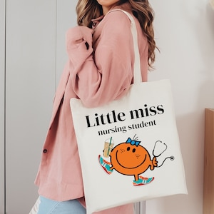 CafePress Nursing Student Tote Bag – Natural Canvas Reusable Shopping Bag With Design - View #4