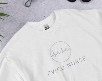 BESTICKTES CVICU Sweatshirt, ICU Abschluss Geschenk, ccu, cvr Sweatshirt
