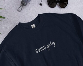 EMBROIDERED CVICU Weihnachtsgeschenk, Cvicu girly Shirt, icu Krankenschwester Geschenk Abschluss ccu sicu,