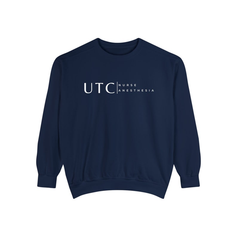 Nurse Anesthesia Custom Sweatshirt, CRNA personalized shirt, Nurse Anesthetist gift, Christmas Gift Comfort Colors Shirt, custom school True Navy