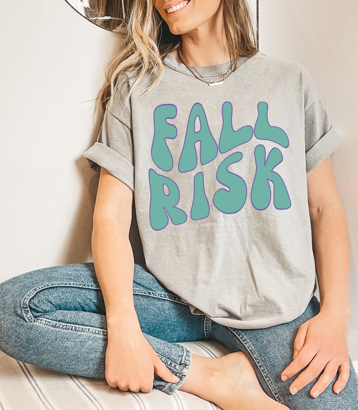 Fall Risk Nurse Shirt, Funny Nurse Shirt, CNA Shirt | CVICU ER Tele ...