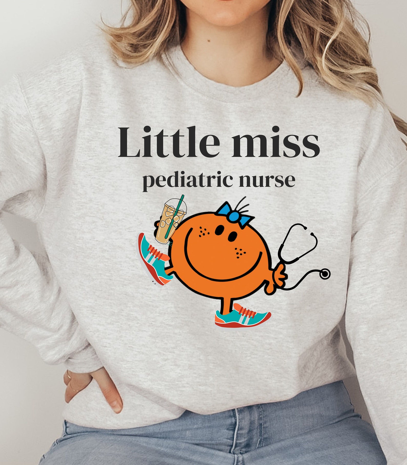Little Miss Pediatric Nurse Sweatshirt PICU Nurse Sweatshirt Etsy