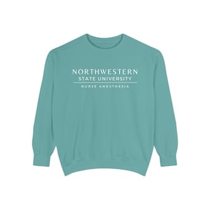 Nurse Anesthesia Custom University Sweatshirt, CRNA personalized shirt, Nurse Anesthetist gift, Christmas Gift Comfort Colors Shirt Seafoam