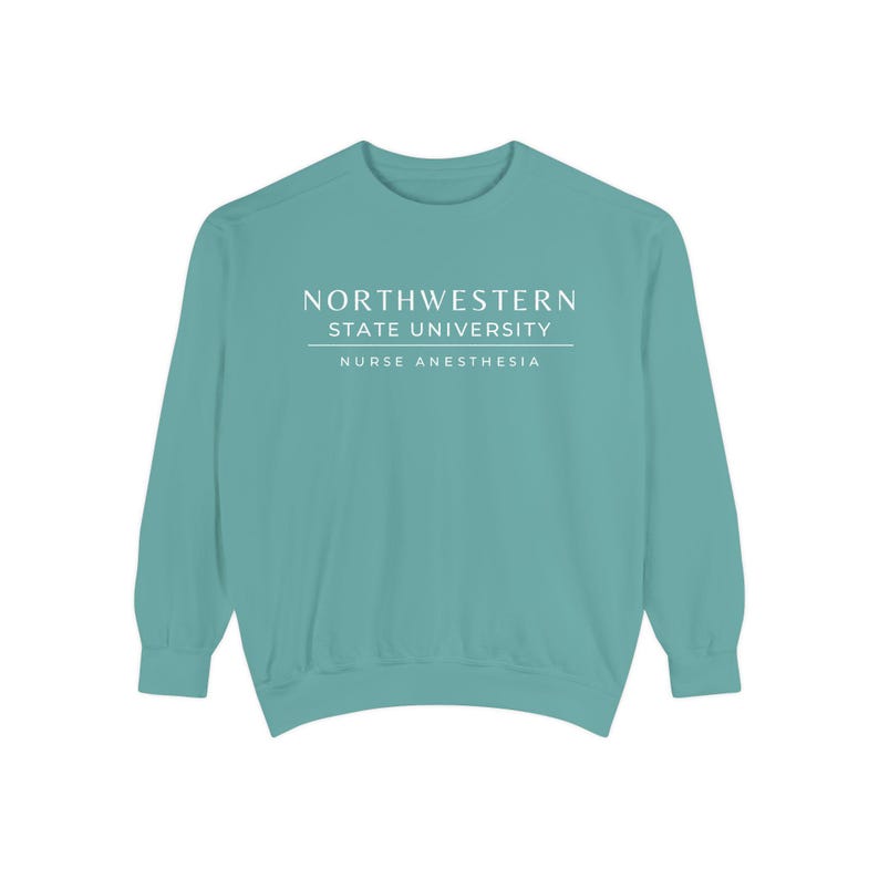 Nurse Anesthesia Custom University Sweatshirt, CRNA personalized shirt, Nurse Anesthetist gift, Christmas Gift Comfort Colors Shirt Seafoam