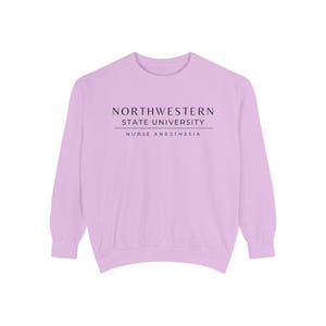 Nurse Anesthesia Custom University Sweatshirt, CRNA personalized shirt, Nurse Anesthetist gift, Christmas Gift Comfort Colors Shirt Orchid