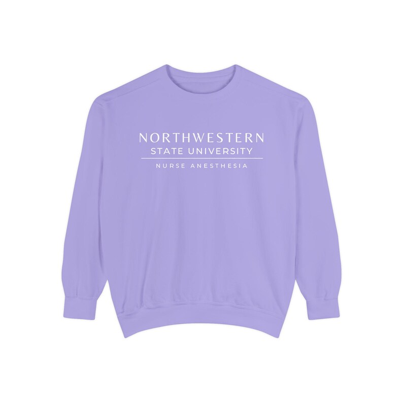 Nurse Anesthesia Custom University Sweatshirt, CRNA personalized shirt, Nurse Anesthetist gift, Christmas Gift Comfort Colors Shirt Violet