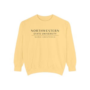 Nurse Anesthesia Custom University Sweatshirt, CRNA personalized shirt, Nurse Anesthetist gift, Christmas Gift Comfort Colors Shirt Butter