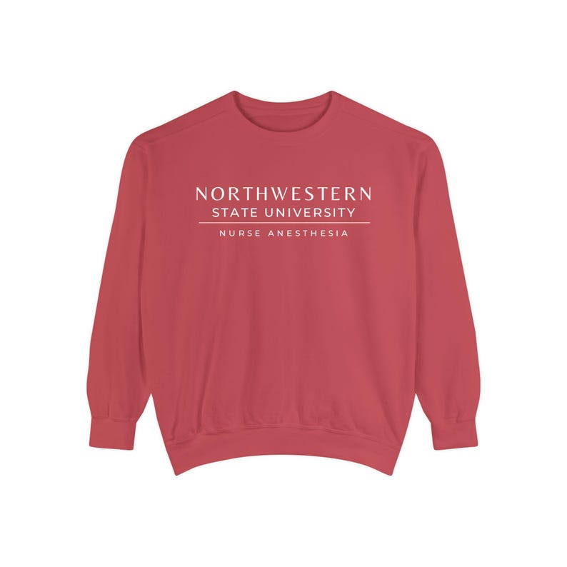 Nurse Anesthesia Custom University Sweatshirt, CRNA personalized shirt, Nurse Anesthetist gift, Christmas Gift Comfort Colors Shirt Crimson