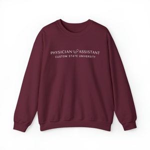 CUSTOM Physician assistant sweatshirt, Customized physician associate university, college university graduation shirt, personalized gift image 7
