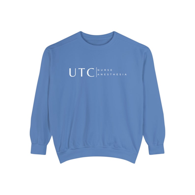 Nurse Anesthesia Custom Sweatshirt, CRNA personalized shirt, Nurse Anesthetist gift, Christmas Gift Comfort Colors Shirt, custom school Flo Blue