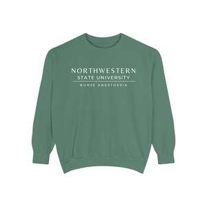 Nurse Anesthesia Custom University Sweatshirt, CRNA personalized shirt, Nurse Anesthetist gift, Christmas Gift Comfort Colors Shirt Light Green