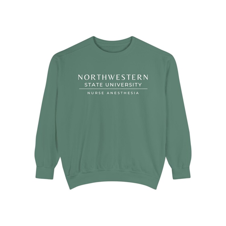 Nurse Anesthesia Custom University Sweatshirt, CRNA personalized shirt, Nurse Anesthetist gift, Christmas Gift Comfort Colors Shirt Light Green