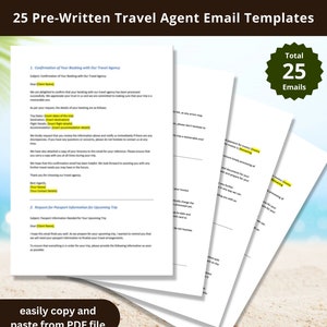 Travel Agent Email Templates: 25 Pre-Written Emails