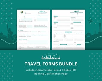 Formularz przyjęcia klienta do oferty podróży i formularz potwierdzenia rezerwacji – (oba w formacie PDF do wypełnienia) Szablon dla agentów podróży