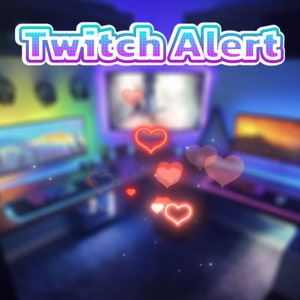 Cute Heart Flow - Animated Stream Alert