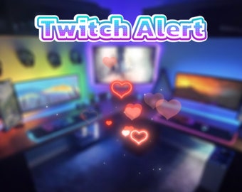 Cute Heart Flow - Alerta de transmisión animada