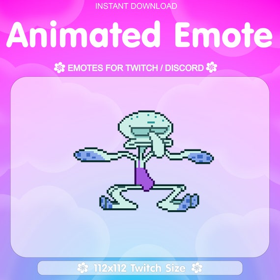 Tentacle Squid Dance for Twitch - Animated Emote, Funny, Squid, Dance Emote, Discord, Livestream, Party, lol, Meme Emotes, Meme, Twitch