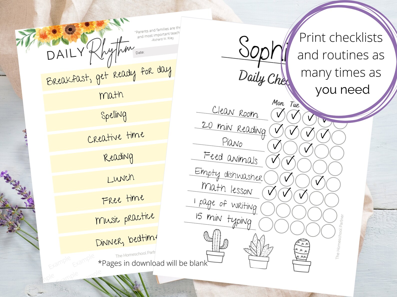 Homeschool Planner, Digital Printable Planner to Organize and Plan ...