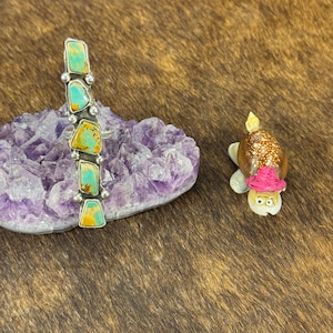 Kingman Turquoise Free Form 5 Stone Ring