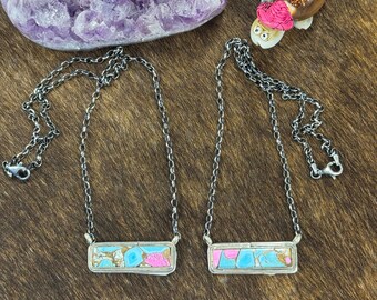 Cotton Candy Bar Necklace