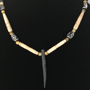 The Piece! Yellow Tiger Eye Men’s Necklace with Wooden Pendant