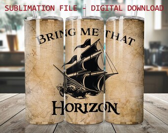 Emballage pour gobelet bateau pirate : modèle Bring Me That Horizon (téléchargement numérique)