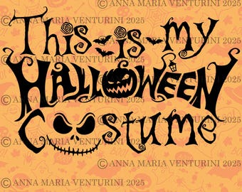 Costume d'Halloween SVG : Trick or Treat Vector Graphics (téléchargement numérique
