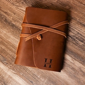 Diario de cuero personalizado Diario de cuero personalizado Diario de viaje grabado a mano Cuaderno de notas Manual Diario con nombre